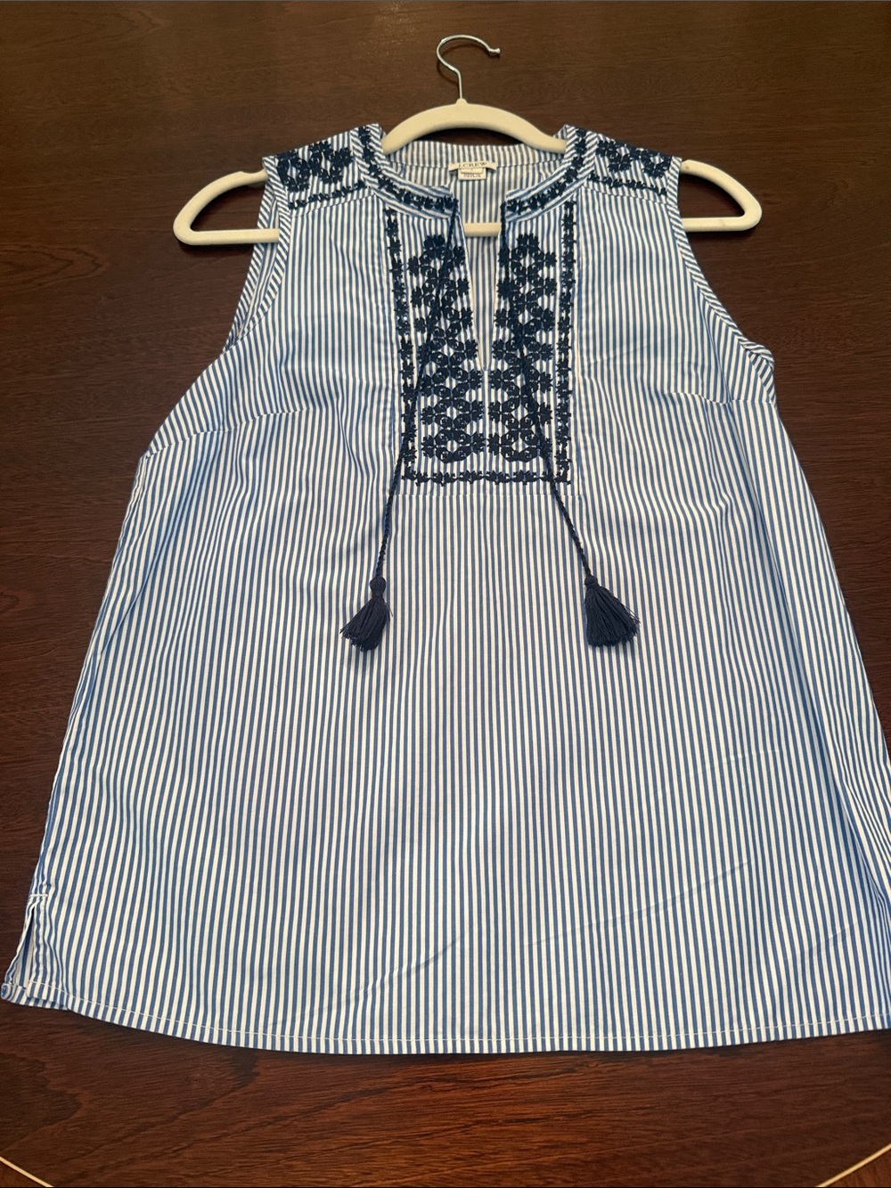 J Crew Factory Striped Sleeveless Top